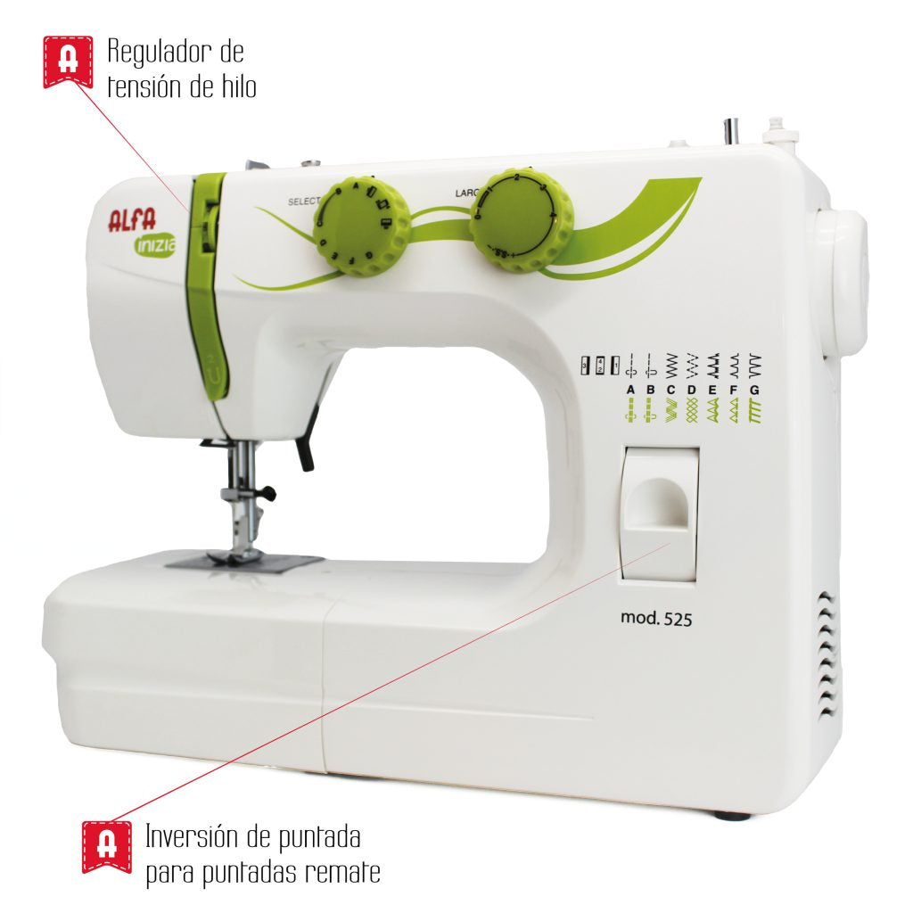 Alfa Inizia 525 - Máquina de coser - coseralfapuerto