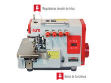 Cargar imagen en el visor de la galería, ALFA A1950 - Máquina remalladora industrial