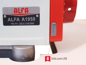ALFA A1950 - Máquina remalladora industrial